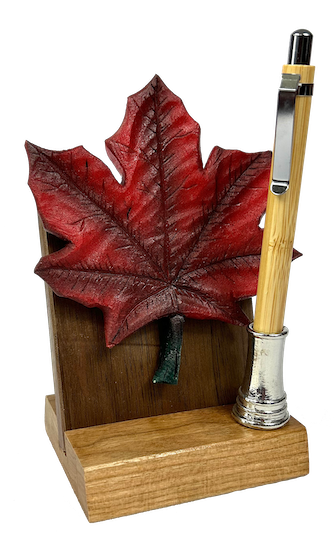 Maple Leaf pen set, Piece Of Canada Summer Green Maple Leaf